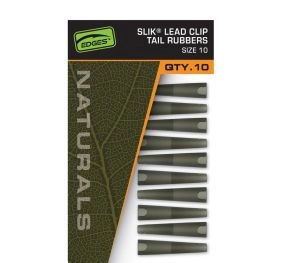 Prevleky Naturals Slik Lead Clips Tail Rubbers veľ.10